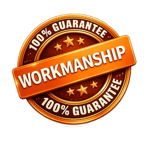 100% Workmanship Guarantee